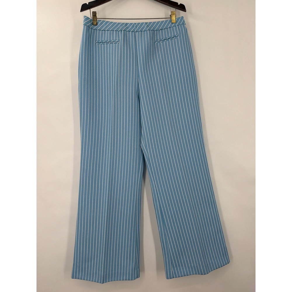 Vintage Alex Colman Mod Seersucker Wide Leg Bell‎ Bottom XL Pants 1970s